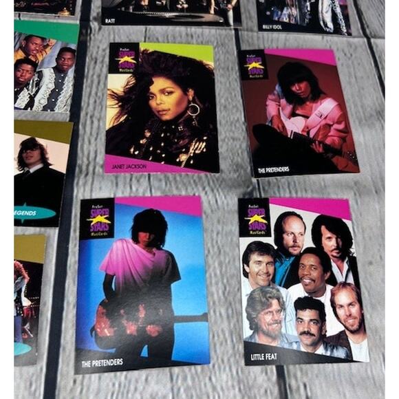 1991 Vintage 10 Card Set Retro ProSet Super Stars MusiCards Music Trading Cards - Picture 3 of 8